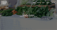 Desktop Screenshot of forsythfarmersmarket.com